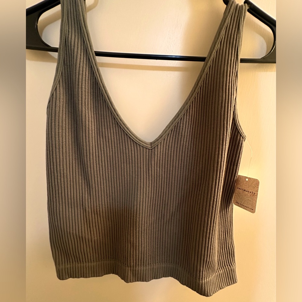 Free People Solid Rib Brami / Army